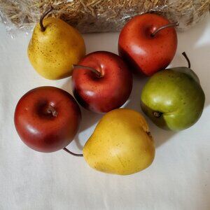 (6) Realistic Artificial Fruit – Home Décor